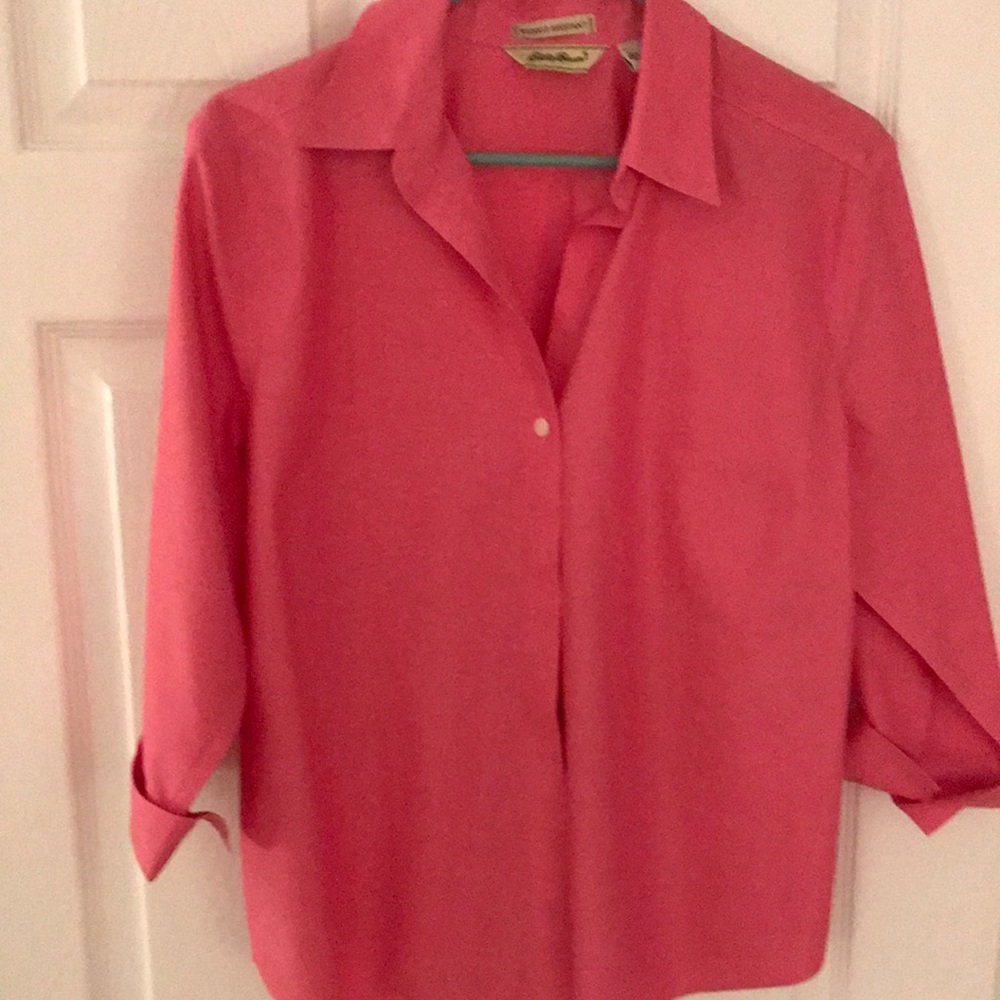 Eddie Bauer blouse size large cotton